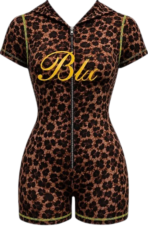 BLX ESPRESSO LEOPARD ROMPER