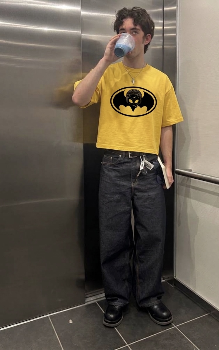 BITNG badman cropped shirt 