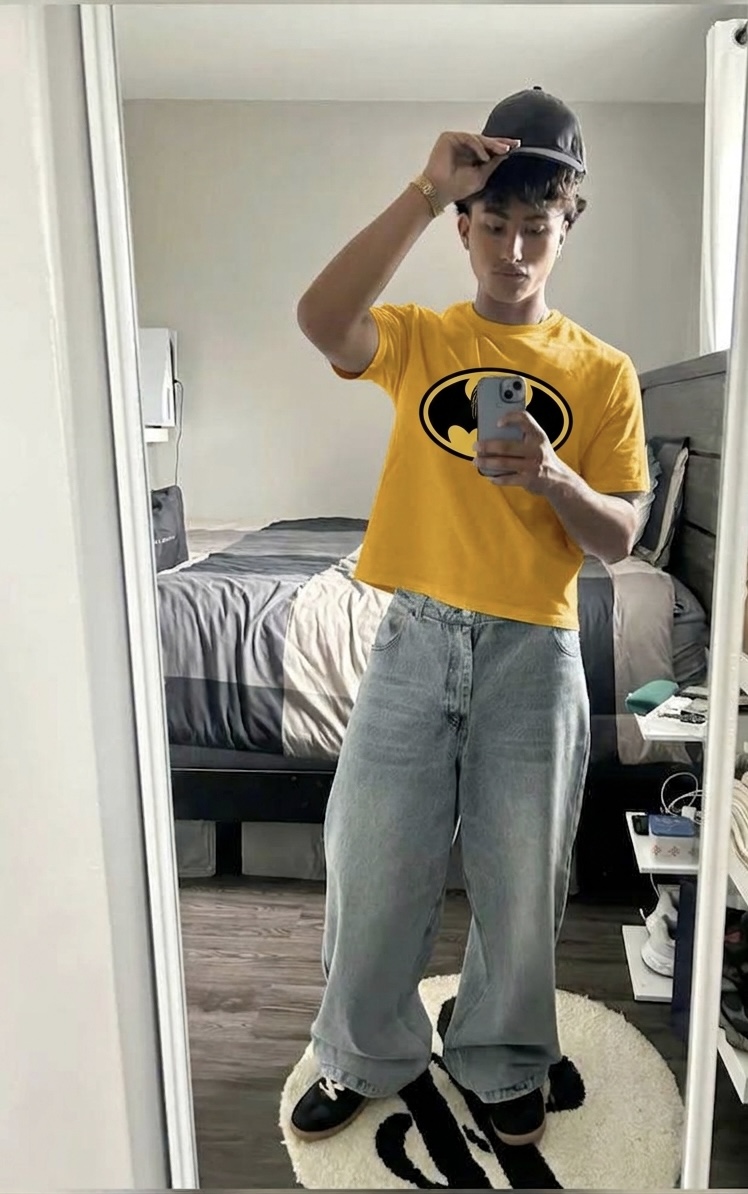 BITNG badman cropped shirt 