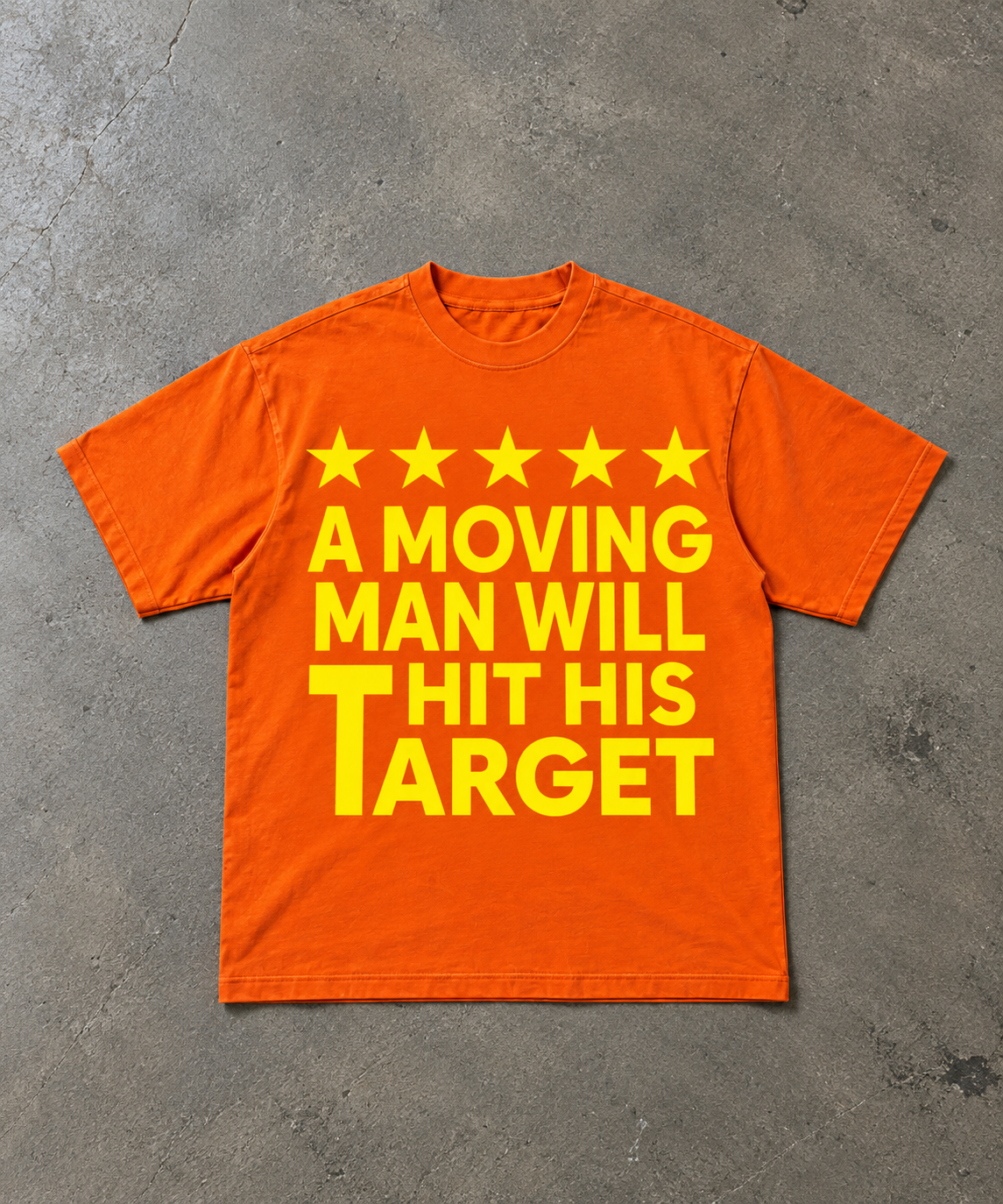HTT MOVING MAN TEE ORANGE