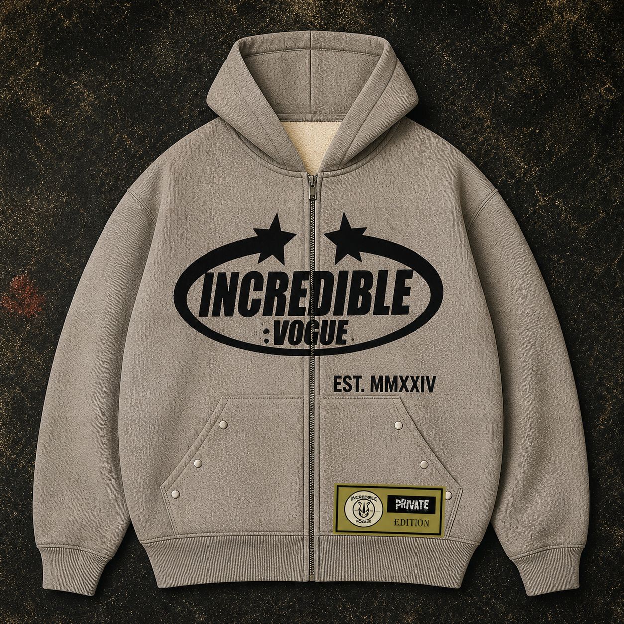 Incredible Vogue Zip-Up Grey 