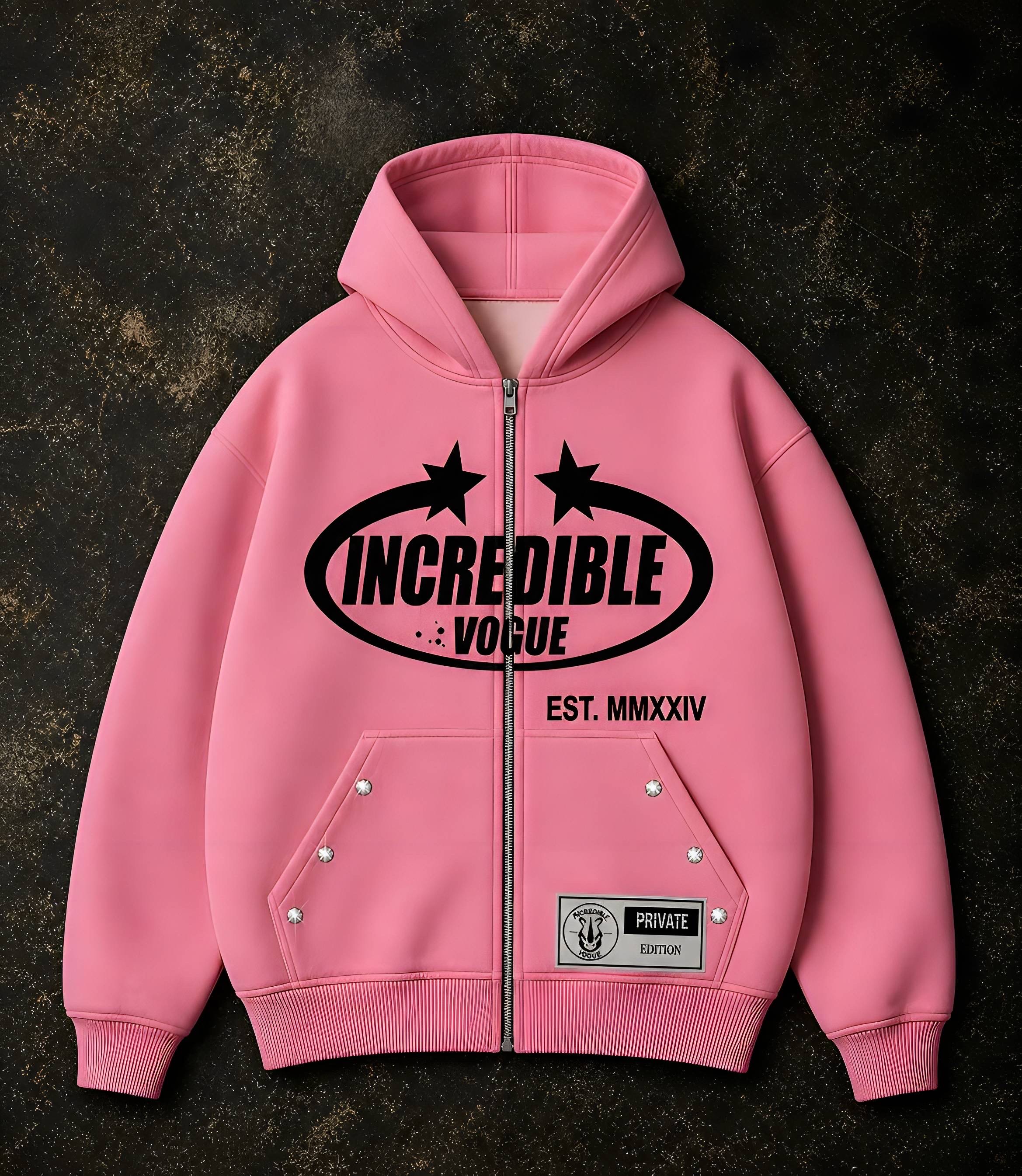 Incredible Vogue Zip-Up Pink